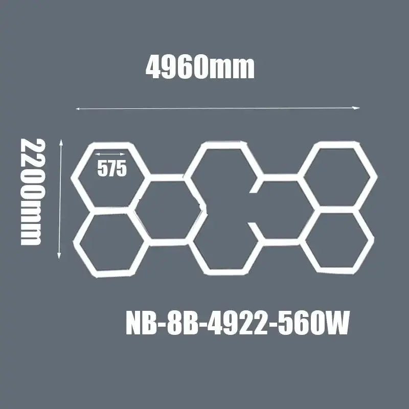 Hexagon Ceiling Light for Car Showroom Workshop ChandeliersLife®