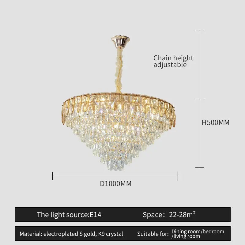 Crystal Chandelier Post-Modern Luxury Lighting