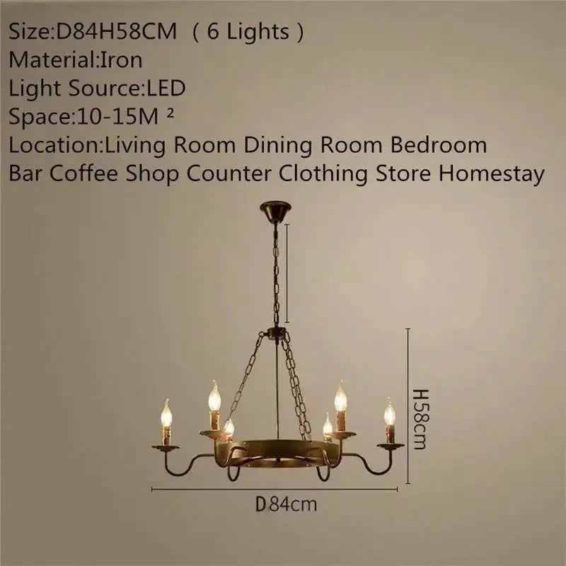 Industrial Retro Decor Chandelier ChandeliersLife®