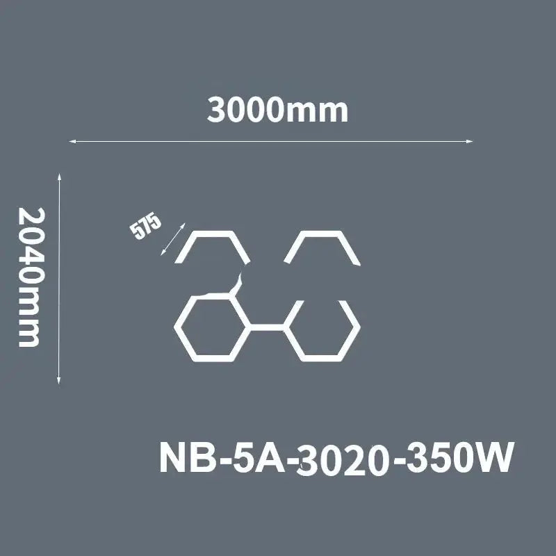 Hexagon Ceiling Light for Car Showroom Workshop ChandeliersLife®