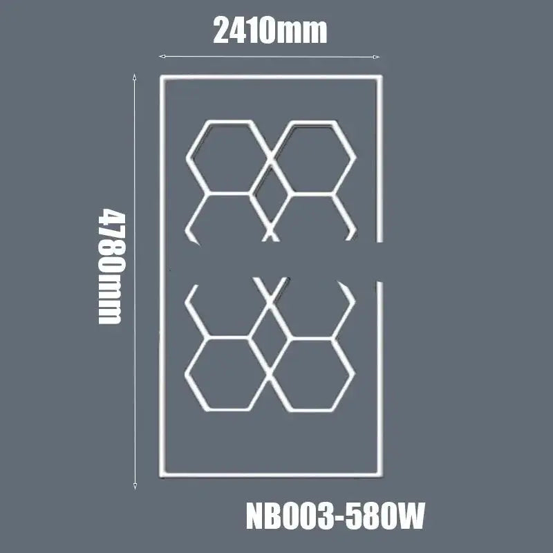 Hexagon Ceiling Light for Car Showroom Workshop ChandeliersLife®