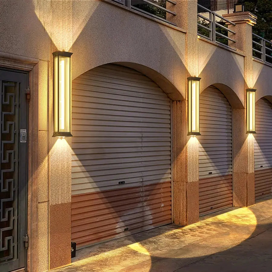 Outdoor Waterproof Courtyard Wall Lamp Garden Lamp Exterior Wall Pillar Villa Terrace Light Stainless Steel LED Porch Lighting ChandeliersLife®