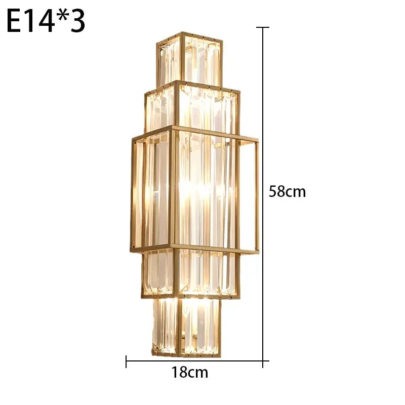 Modern Minimalist Luxury Glass Crystal Wall Lamps ChandeliersLife®