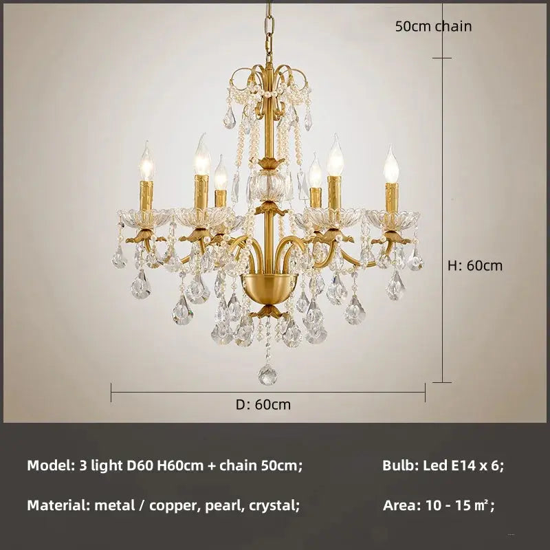 French Luxury Candle Chandelier ChandeliersLife®
