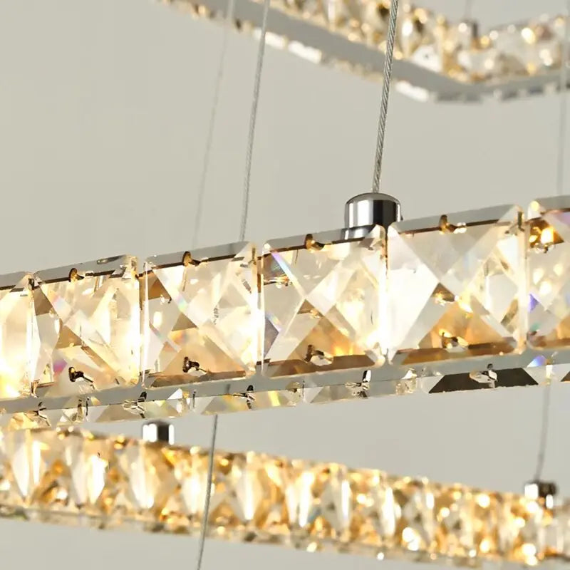 Modern Crystal Square Pendant Light ChandeliersLife®