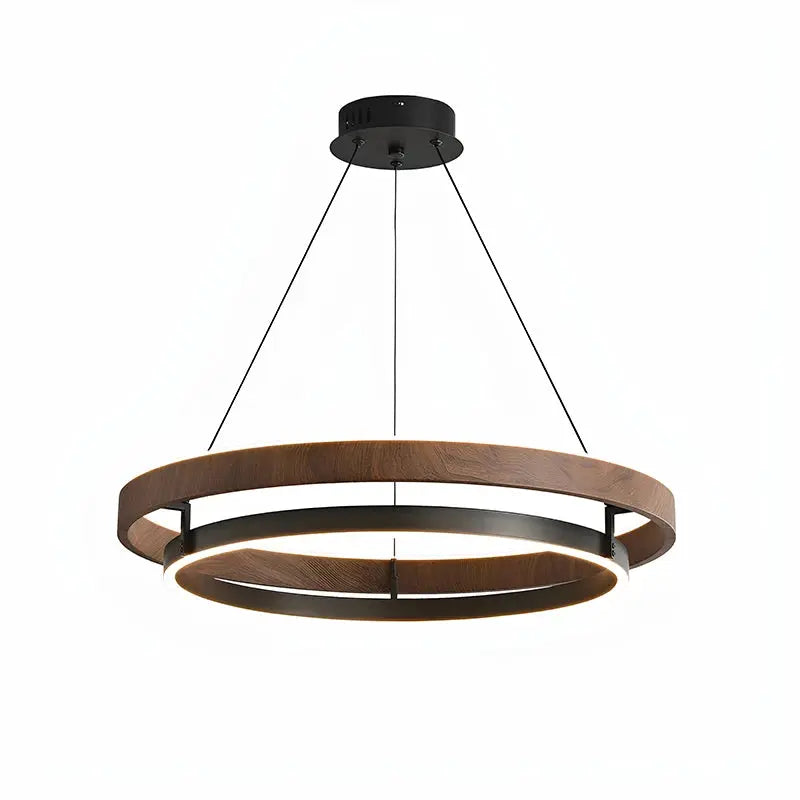 Designer Modern Wood Grain Pendant Light