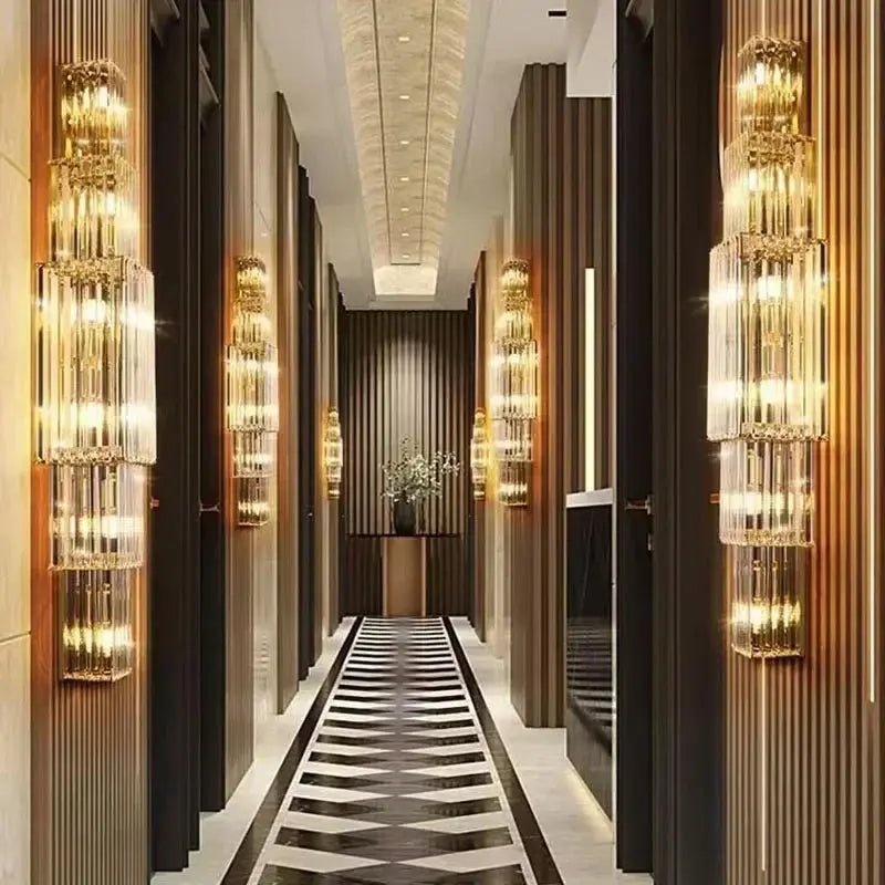 Luxury Hotel Lobby Crystal Large Wall Lamp ChandeliersLife®