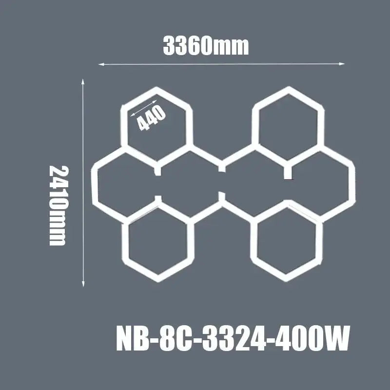 Hexagon Ceiling Light for Car Showroom Workshop ChandeliersLife®