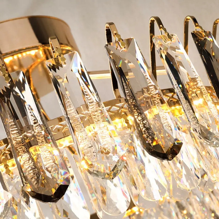 Crystal Modern Gold Ceiling Lustres ChandeliersLife®
