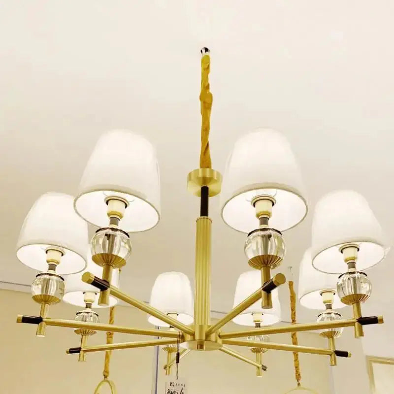 American copper chandelier lighting living room lamp modern designer chandeliers luxury Crystal Dining Room bedroom study Light ChandeliersLife®