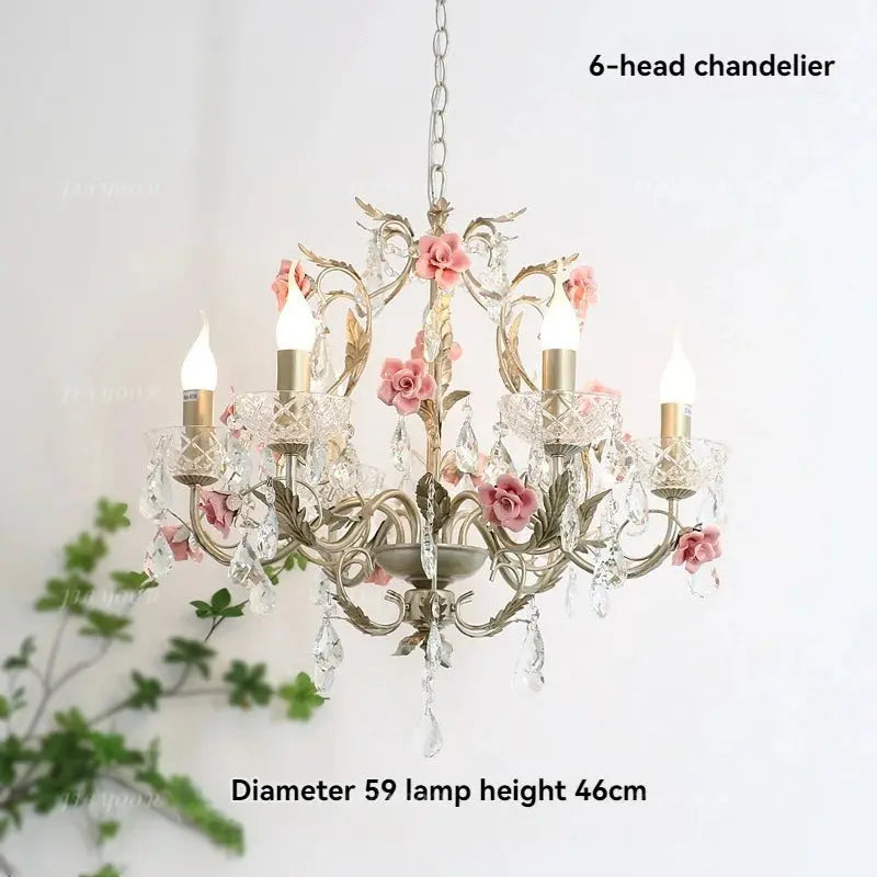 Crystal Flower French Chandelier ChandeliersLife®