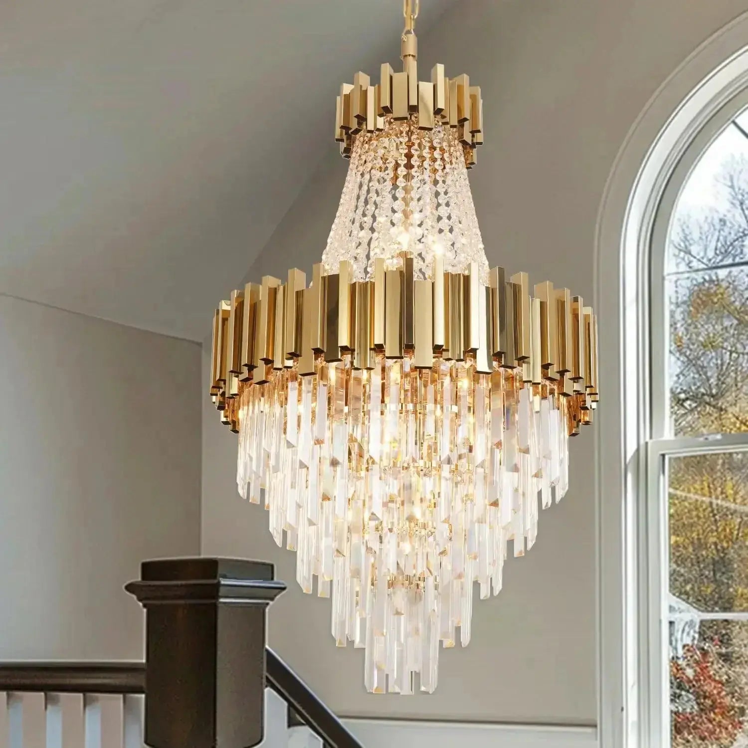 Lustre Suspension Staircase Luxury Chandelier ChandeliersLife®