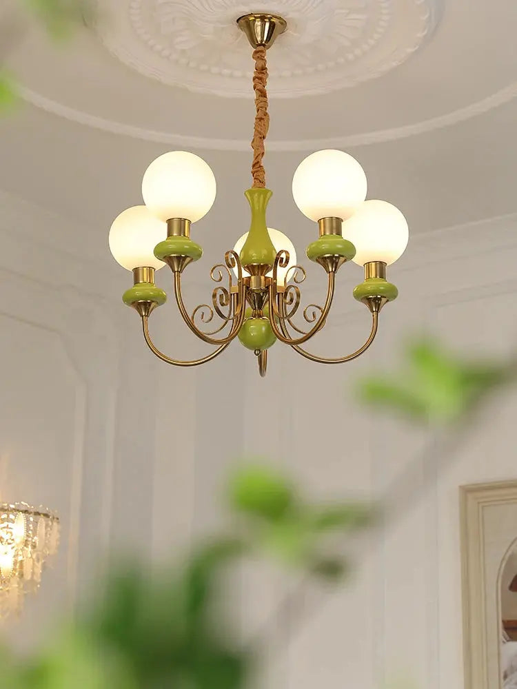 Nordic Retro Pastoral Cream Style Chandelier Bedroom Living Room Dining Room Ceiling Chandelier French Homestay LED Chandelier ChandeliersLife®