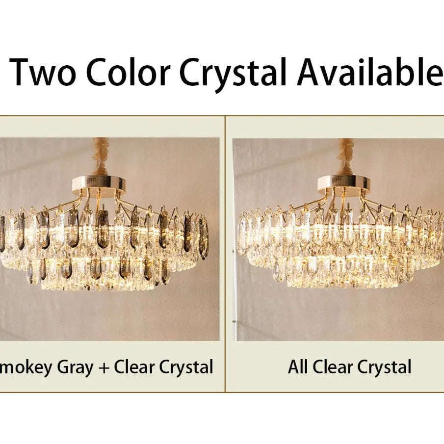 Crystal Modern Gold Ceiling Lustres ChandeliersLife®