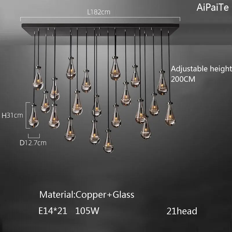 Post-Modern Teardrop Chandelier ChandeliersLife®