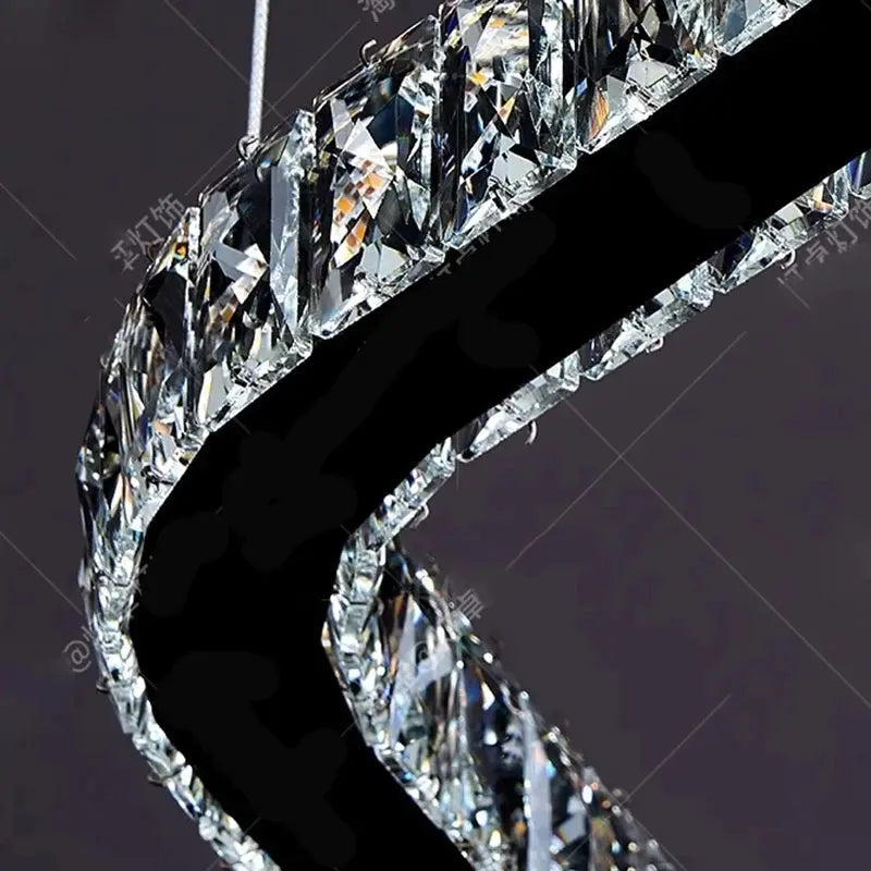 Modern Home Decoration Stair Crystal Chandelier