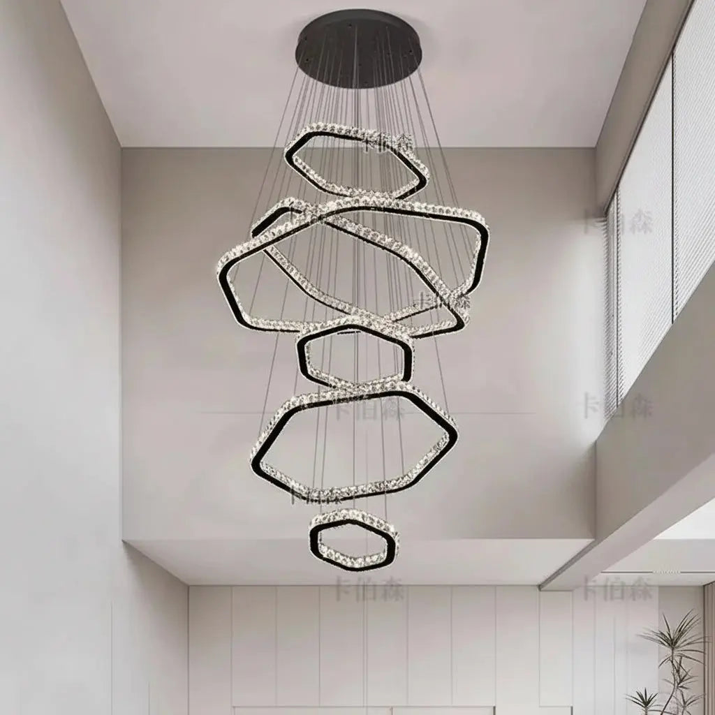 Modern Home Decoration Stair Crystal Chandelier ChandeliersLife®