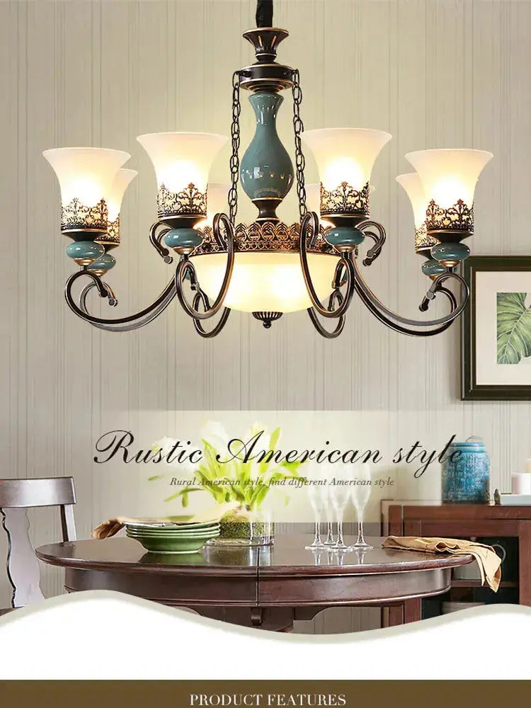 Retro Ceramic Chandelier ChandeliersLife®
