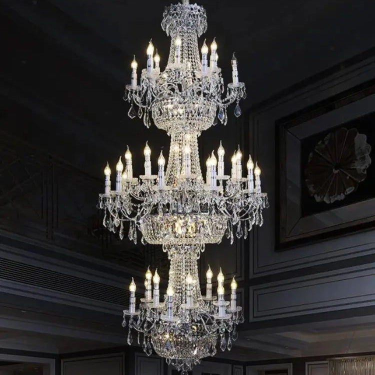 Modern Luxurious Style Crystal Pendant Lamp Golden Chrome Candle Art Living Room Restaurant Bedroom Villa 90~240V Pendant Lamps ChandeliersLife®