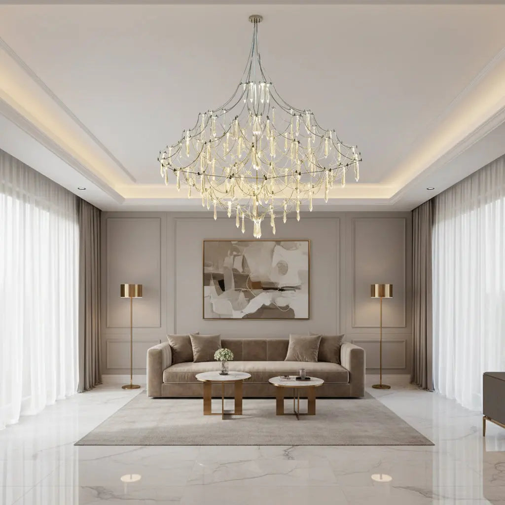 Abstract Design Crystal Cube Chandelier ChandeliersLife®
