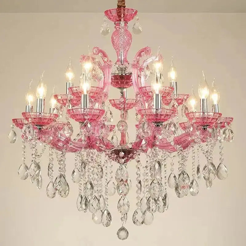 Red Luxury Crystal Chandelier
