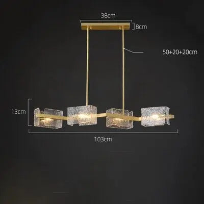 Water Ripple Handmade Glass Chandelier ChandeliersLife®