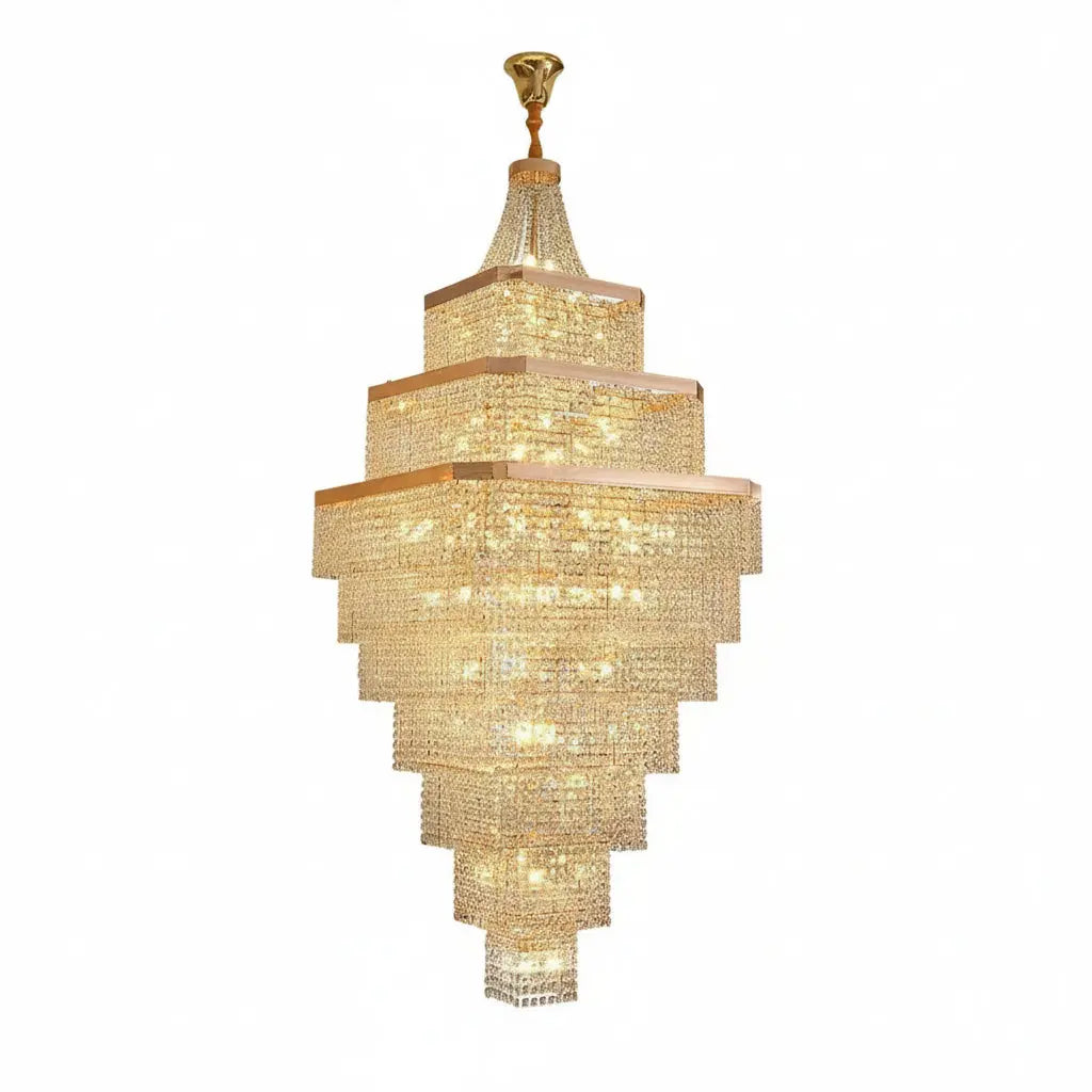 Rose Gold Stair Chandelier Luxury Chandelier ChandeliersLife®