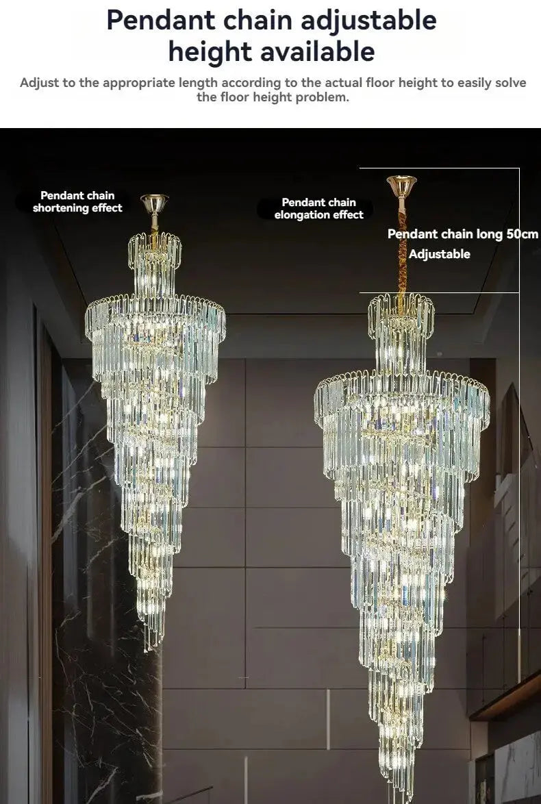 Modern Loft Chandelier - Golden ChandeliersLife®