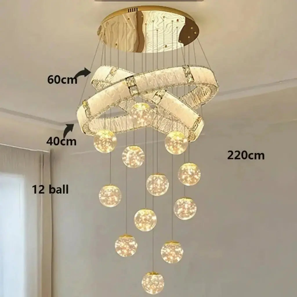 Modern Home Decor Led Staircase Chandeliers ChandeliersLife®