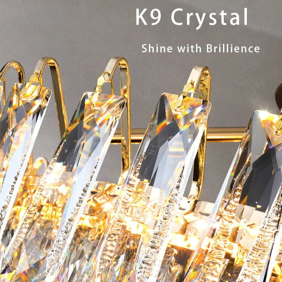 Crystal Modern Gold Ceiling Lustres ChandeliersLife®