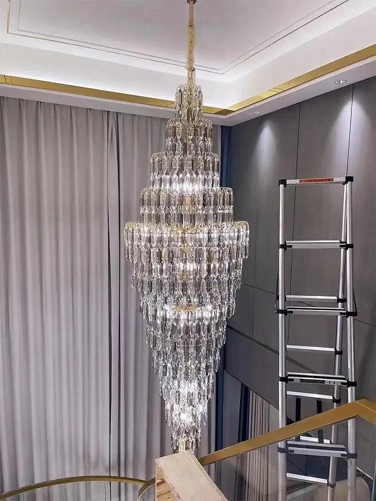 High-end Staircase Long Hanging Chandelier ChandeliersLife®
