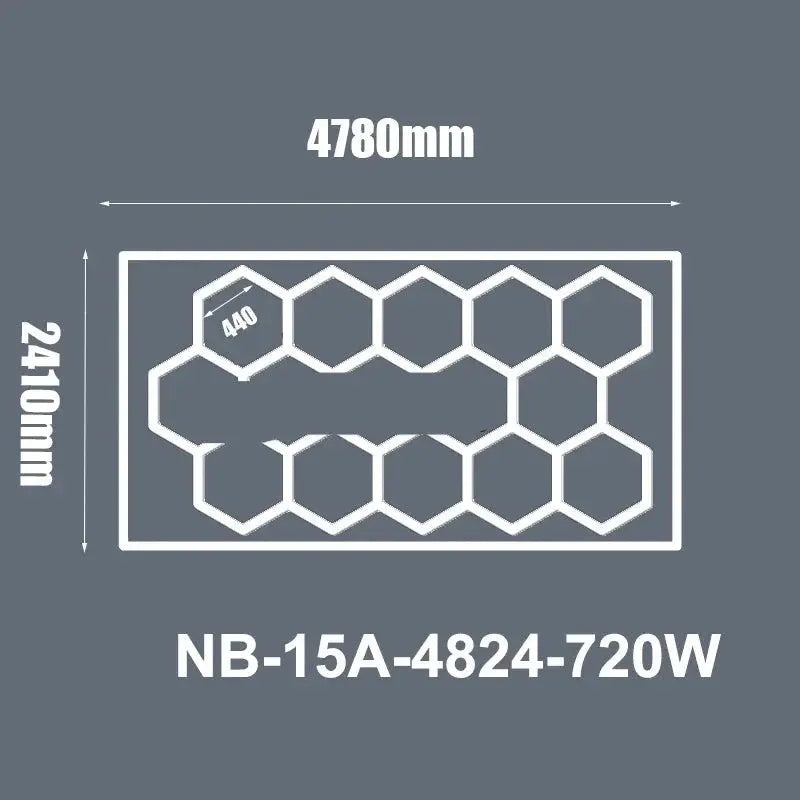 Hexagon Ceiling Light for Car Showroom Workshop ChandeliersLife®