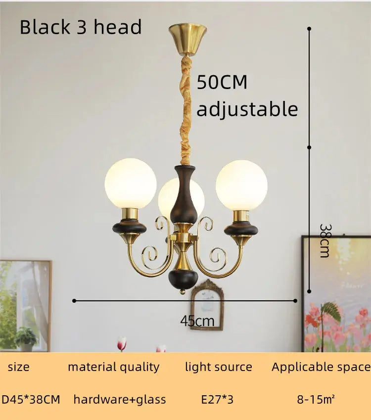 Nordic Retro Pastoral Cream Style Chandelier Bedroom Living Room Dining Room Ceiling Chandelier French Homestay LED Chandelier ChandeliersLife®