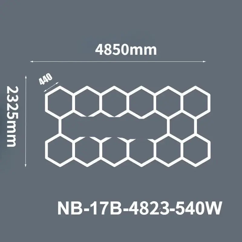 Hexagon Ceiling Light for Car Showroom Workshop ChandeliersLife®