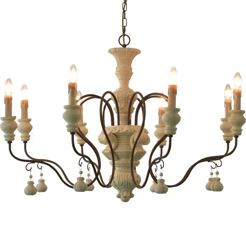 Classic Franch Wood Chandelier ChandeliersLife®