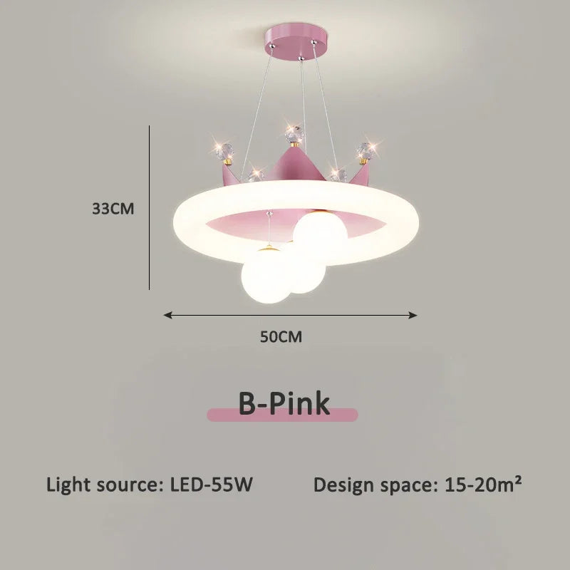 Celestine Crown LED Chandelier for Kids Rooms – alternate product view 9