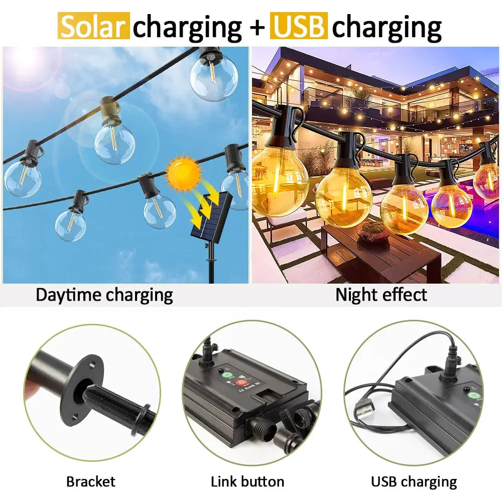 The Solar String Outdoor Lights ChandeliersLife®