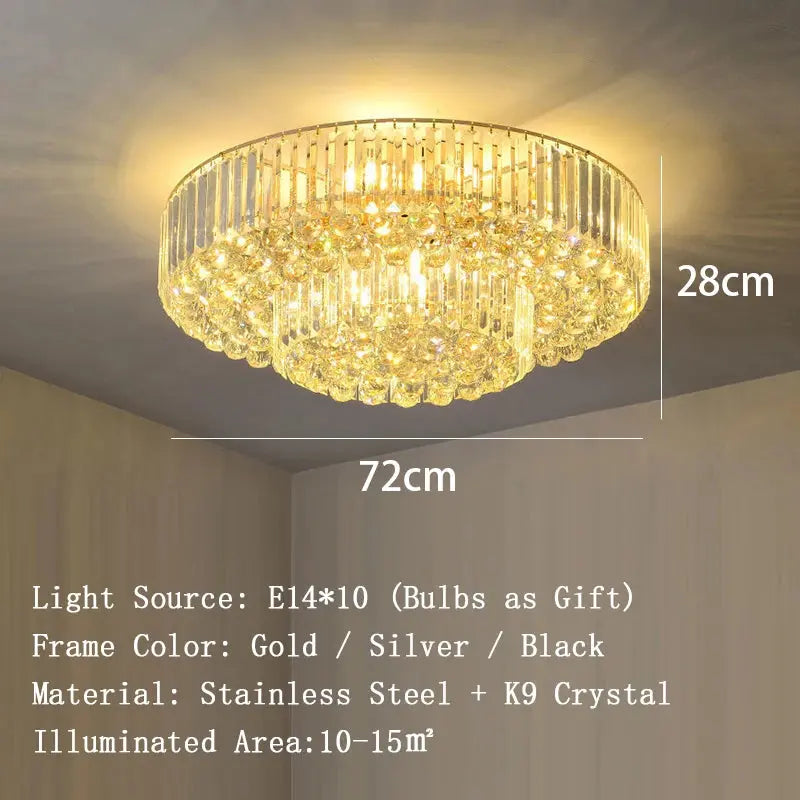 Luxury Crystal Classical Ceiling Light Fixtures
