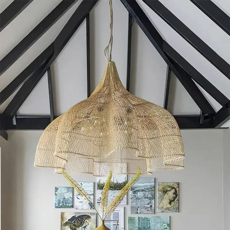Oriental Petal Rattan Pendant Lights ChandeliersLife®