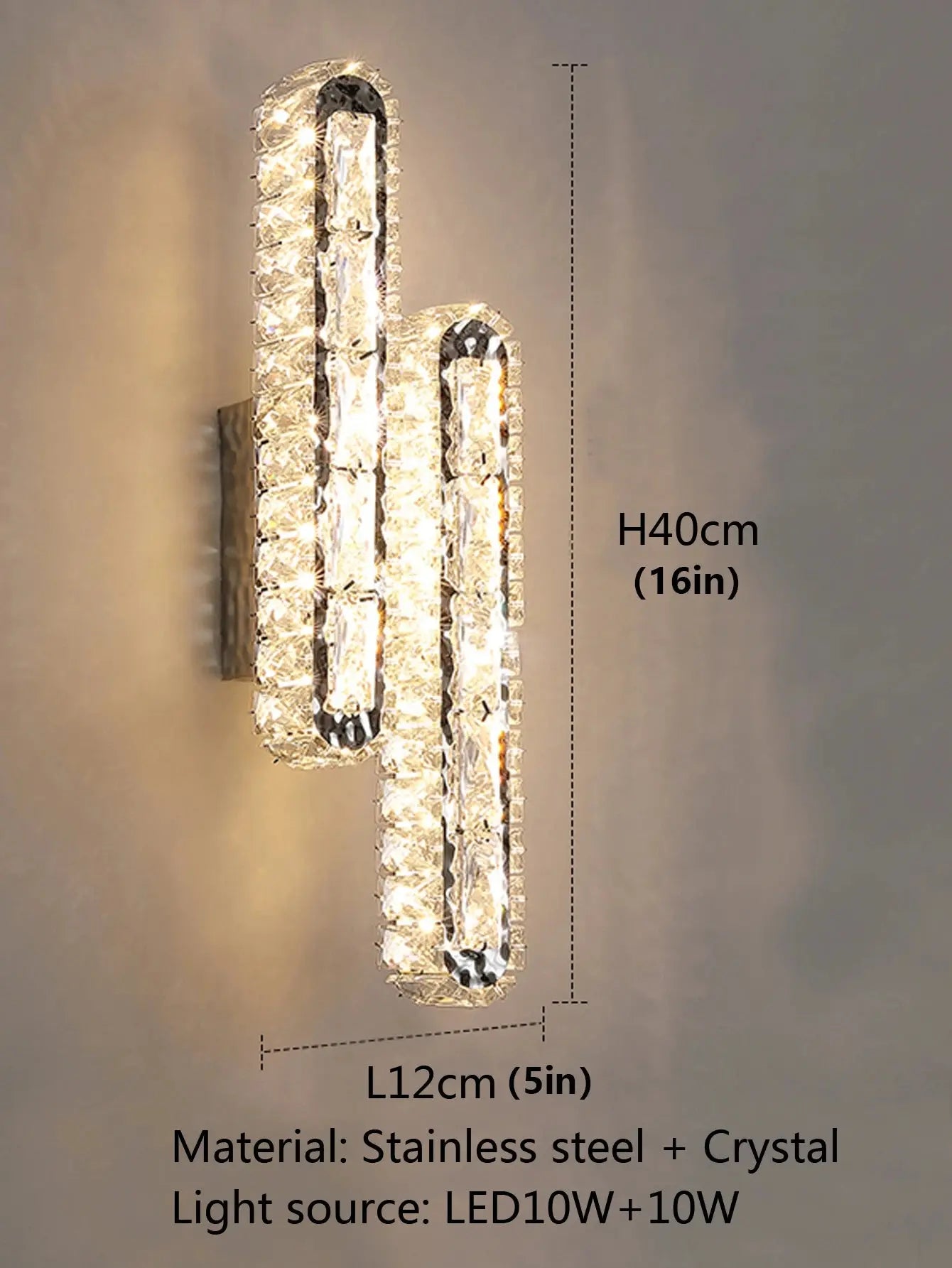 Double Row Crystal Wall Light ChandeliersLife®