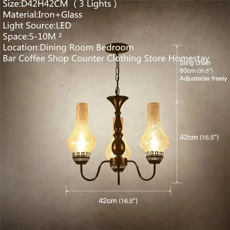 Industrial Retro Decor Chandelier ChandeliersLife®