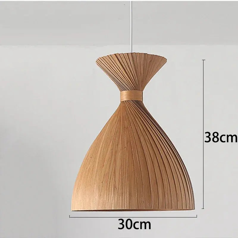 Japanese Wabi-sabi Wooden Pendant Light ChandeliersLife®