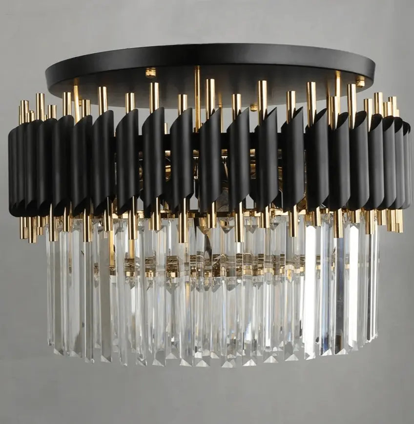 Modern Ceiling Black Crystal Chandelier ChandeliersLife®