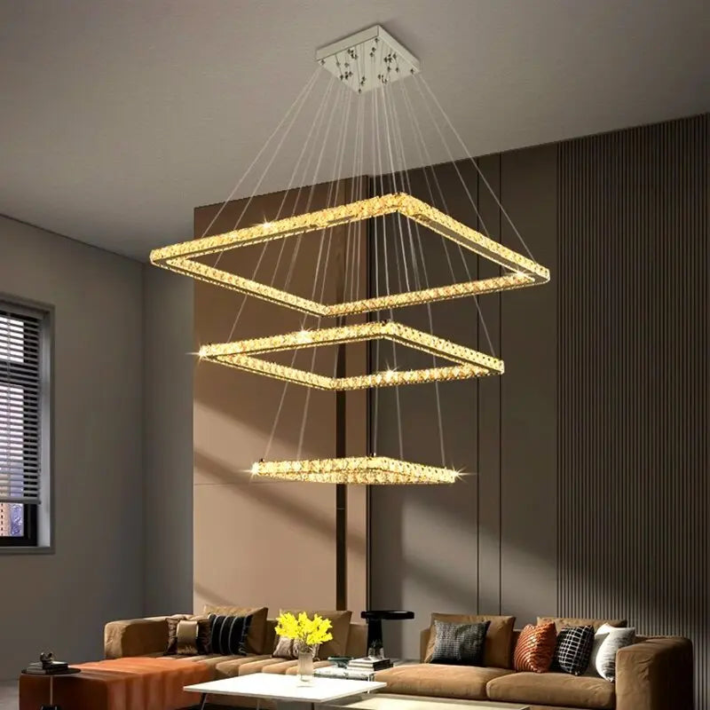 Modern Crystal Square Pendant Light ChandeliersLife®