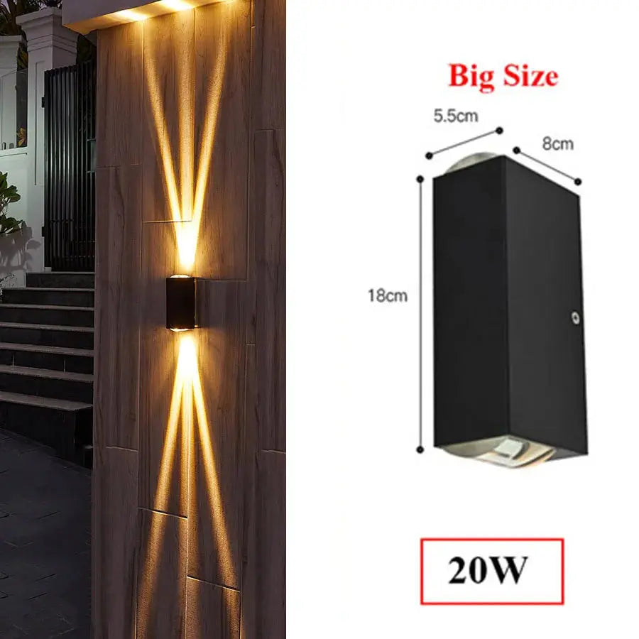 Waterproof LED Up Down Garden Wall Light