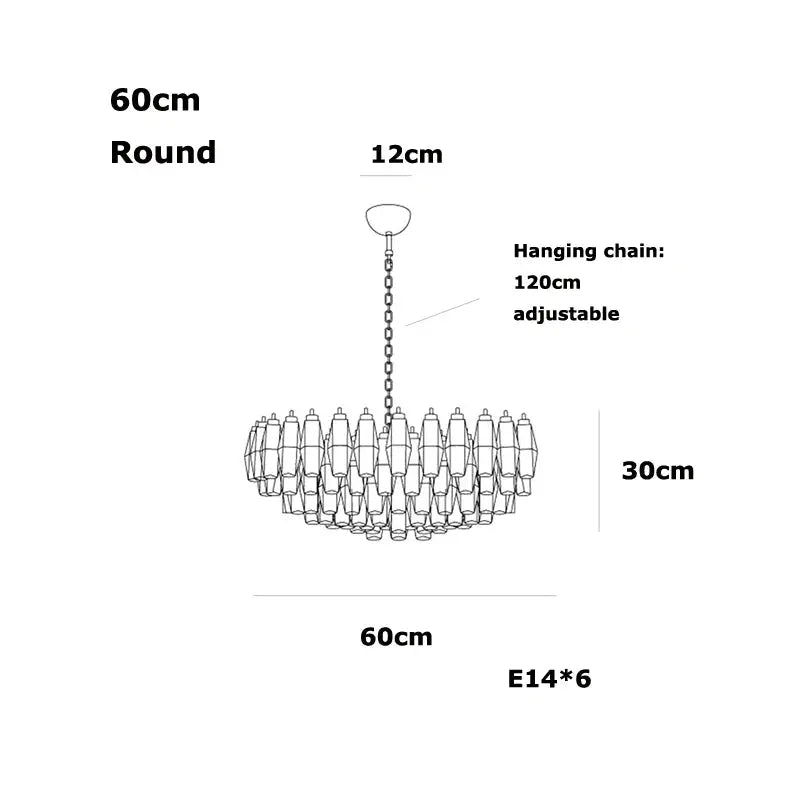 Glass Art Dining Room Chandelier