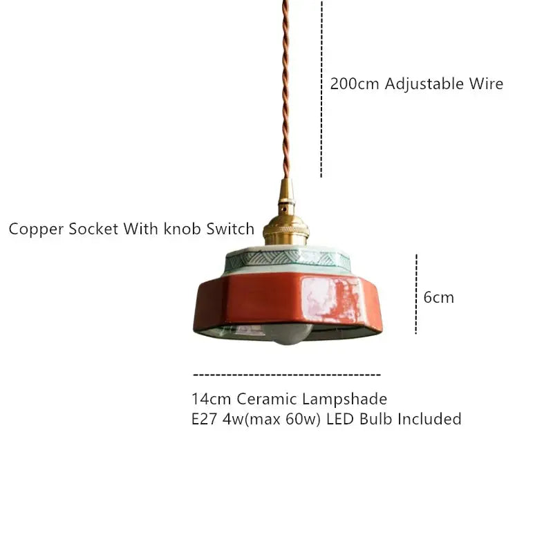 Ceramic Vintage Pendant Light ChandeliersLife®