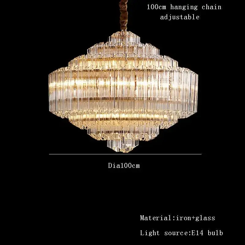 Luxury Glass Crystal Modern Chandelier