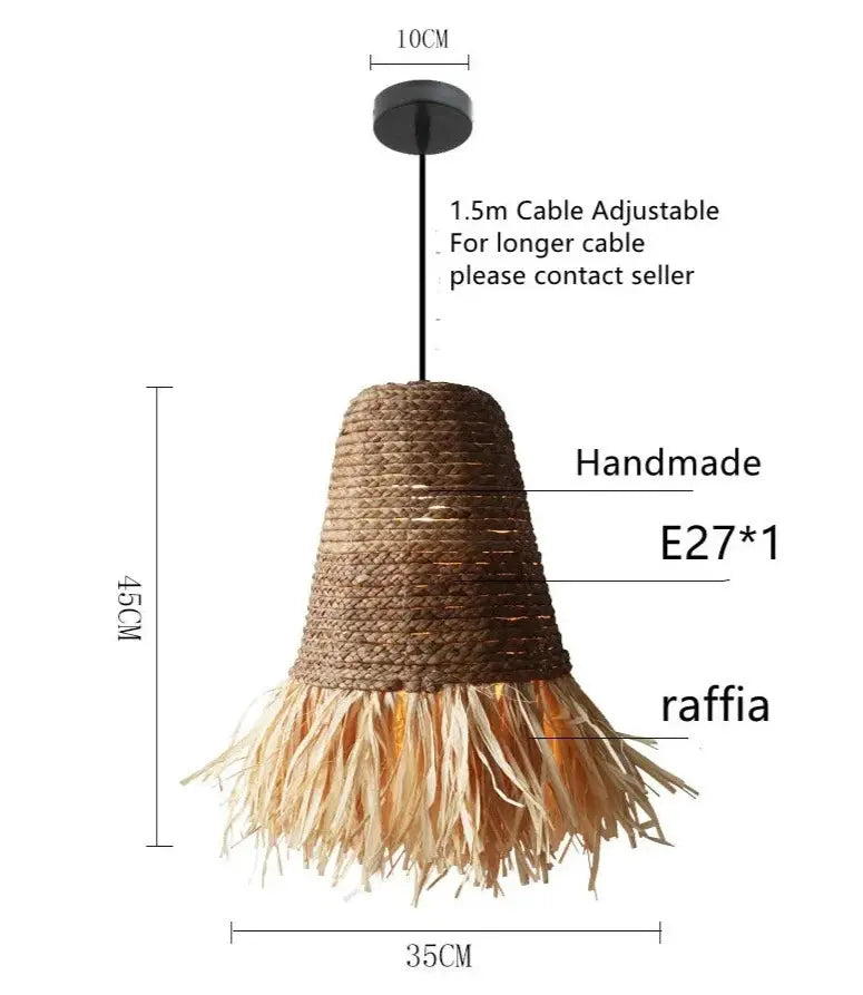 Handmade Natural Wabi Sabi Pendant Lamp ChandeliersLife®
