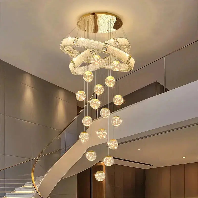 Modern Home Decor Led Staircase Chandeliers ChandeliersLife®